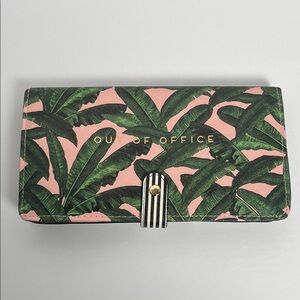 Out of Office Pink and Green Clutch